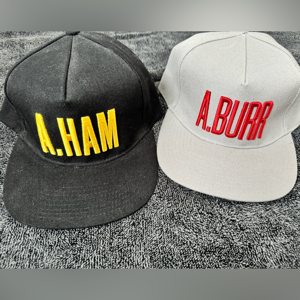 Hamilton Musical Hats, A. Ham, A. Burr, one size